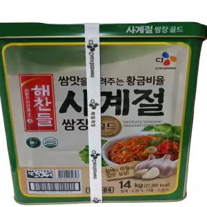 해찬들 사계절 쌈장골드 14kg 업소용 대용량