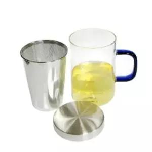 홍차 사마 녹차 뚜껑 머그잔 차망 물컵 찻잔 필터컵 500ml
