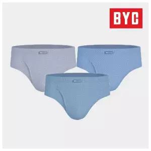 BYC 남성 3매입 맥시 삼각팬티 유소변구 빅사이즈 MCF2358