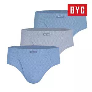 BYC 남성 삼각팬티 순면 맥시 브리프 MCF2358 3매입