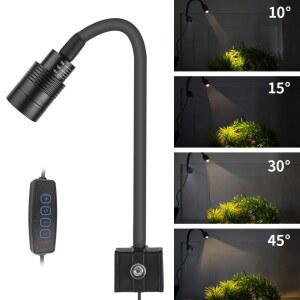 수족관무드등 슈퍼 슬림 LED 수족관 조명 탱크에 방수 램프 물고기 식물 USB5V 수생 클립 3W 성장