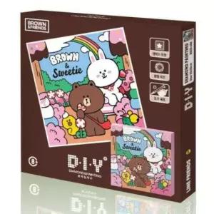 아트박스 하비스스퀘어 DIY 보석십자수 라인프렌즈 스위츠 캔버스 25x25 BS25-406