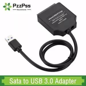 SataUSB 3.0 어댑터 케이블 USBSATA 3 지원 22 핀 2.5 3.5 인치 외장형 HDD SSD 하드 컴퓨터 커넥터