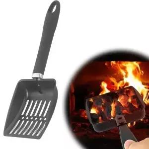벽난로 재삽 속이 빈 나무 난로 재 분리기 철 석탄삽 화로 도구 야외 바베큐 그릴