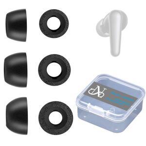 Anker SounDCore Liberty 4 Pro용 프리미엄 이어팁 메모리 폼 팁 낙하 것을 방지 블랙 소프트 커버 3 세트