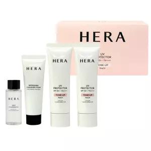 헤라 UV프로텍터 톤업 피치 선크림 50ml 듀오 세트 SPF50+/PA++++