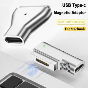USB-C to  2 T-헤드 마그네틱 C타입 어댑터 커넥터 PC 노트북 PD  충전 플러그 컨버터 맥북 호환 에어 호환