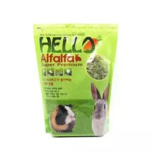 Hello 알팔파 건초 기니피그 토끼사료 500g
