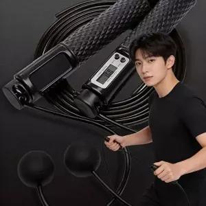 디지털 스마트 줄넘기 2in1 LCD 실내 운동 유산소 중량추 포함 4가지 모드-WFQ1TKQ