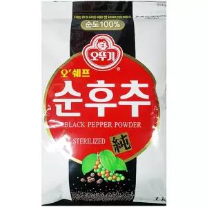 후추 순후추 오쉐프 오뚜기 1kg X10개 가루 후추분