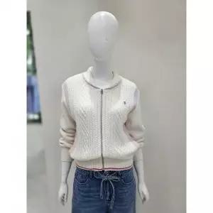 한정수량 듀엘 배색 숄카라 집업 카디건 D261KSL012 2810968