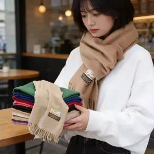 [하프클럽/]캐시미어 버진울 롱 머플러 목도리 스카프 겨울 방한 용품 남녀