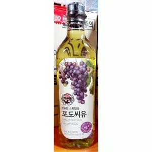 포도씨유(백설 900ml)X4 포도씨유 고추씨기름 기름 기