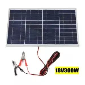 태양광 패널 키트 Complete18V 300W 다결정 USB 전원 휴대용 야외용 충전식 태양 가정용 발전기