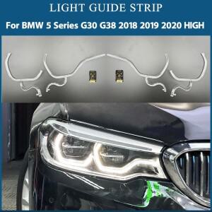 BMW 5 시리즈 G30 G38 2018 2020 DRL 라이트 가이드 스트립 고휘도 플렉시블 광섬유 튜브 (엔젤 아이용)