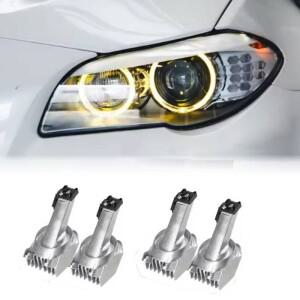 BMW F07 F10 F11 프리-LCI 헤드라이트용 노란색 LED 엔젤아이 모듈 OEM 63127262731 DRL 주간 주행등
