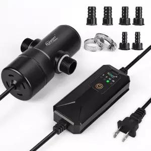 hygger 아쿠아리움 U-V 라이트 10~40갤런 수조용 타이머 내장 5W U-V-C 램프 포함된 컴팩트 360 ABS 보호