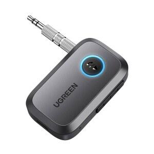 UGREEN 5.4 AUX 블루투스 어댑터 노이즈 캔슬링 3.5MM 차량용 홈 스테레오/유선 스피커용 무선 오디오 리시버 15시간 배터리 수명