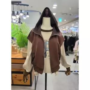 [스테파니] 세이브존01 배색 포켓 후드 조끼 A26JK6302 (S51895712)