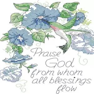 Awesocrafts 십자수 세트 명언 Praise God (스탬프)