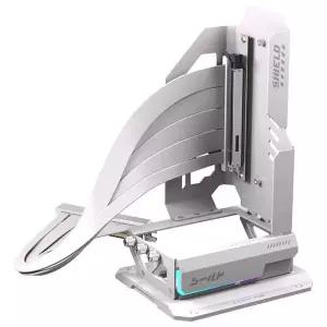 PCI-E 5.0 라이저 케이블 400mm ARGB 지지대 키트 화이트 HPI3451