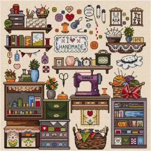 ZuoAnLF 크로스스티치 키트 초보자를 위한 14CT 스탬프 DIY 니들포인트 자수 패턴 선물용 홈 월 데코