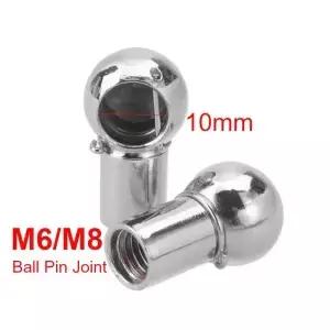 자동차 M6 M8 스트럿로드 엔드 피팅 볼 핀 커넥터 조인트 밸브 스프링 홀더 2Pcs 유니버설 부츠 프론트
