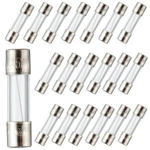 BOJACK 5X20MM 7A 7AMP 250V 0.2X0.78 INCH F7AL250V 패스트 블로우 유리 퓨즈 (20개입)
