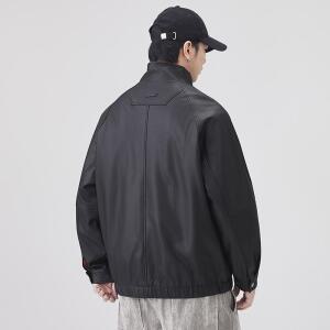 모두팜 남성 신당 | 라이더 PU가죽 재킷 파일럿 가죽 차이나카라 바람막이 빅사이즈 코트 MOC
