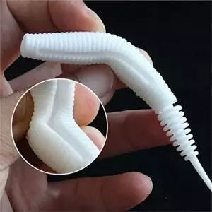 소프트 베이트 웜 소프트 루어 미끼 지렁이형 야광 실리콘 낚시 바늘-WFQ3ME8