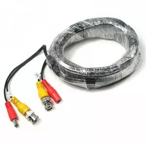 Coms CCTV 케이블 10m BNC DC 5.5 전원 회색.검
