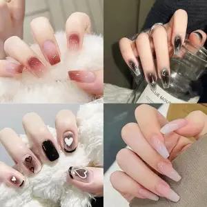 모음전 네일 56종 네일팁 붙이는
