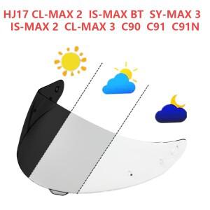 HJC HJ17 C90 C91 CL-MAX 2 IS-MAX BT 3 헬멧 페이스 실드 교체 렌즈용 변색 바이저