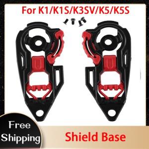 AGV K1 K3SV K5 바이크 오토바이 헬멧 부품, 바이저 베이스 잠금 실드 교체 예비
