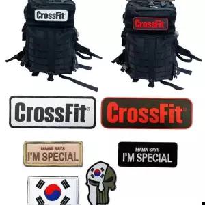크로스핏 가방 패치 와펜 태극기 군용명찰 컴퓨터자수