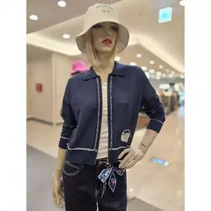 이월수량 베네통 자카드 집업 가디건 BAKC14-541-NY 2817731