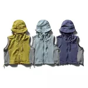 야외 Techwear 짧은 후드 조끼 남성 여성 streetwear 패션 느슨한 캐주얼 카고 민소매 자켓 소년 양복