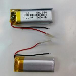 보호 보드가 있는 폴리머 리튬 배터리 블루투스 MP3MP4 에 사용 3.7V 801540P 500mah 로트당 1 개