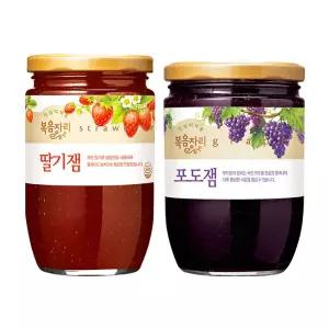 복음자리 딸기잼 500g +포도잼 620g