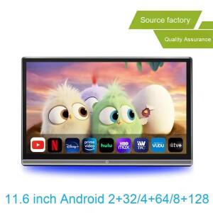 11.6인치 외장 안드로이드 모니터 GPS TV 카메라-듀얼 HD 리얼 버전 14 (뒷좌석 엔터테인먼트 헤드레스트