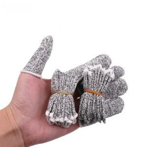 10 Pcs 손가락 침대 엄지 보호기 안티 컷 끝 슬리브 작업을위한 유연한 저항 DIY