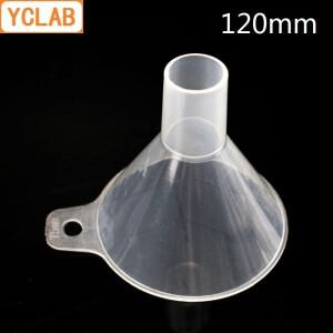 YCLAB PP 플라스틱 플랫 헤드 깔때기 폴리프로필렌 실험실 화학 장비 120mm