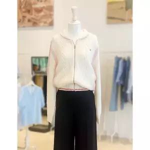 한정수량 듀엘 핑크배색 숄카라 집업 가디건 D261KSL012 2818189