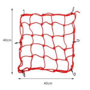 40x40cm 자전거 그물망 6개 후크 리어 랙 러기지 홀로우 홀더 카고 자동차 오토바이