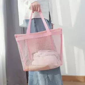 은창)망사 매쉬 칼라풀 비치백 망사 가방 그물가방 바구니 쇼핑백 쇼퍼백 여행 여름 휴가