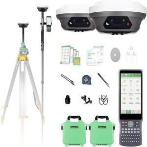 된 SingularXYZ E1 RTK 베이스 및 로버 GPS 수신기(IMU 내장 라디오 연결 기능 포함) 드론 측정