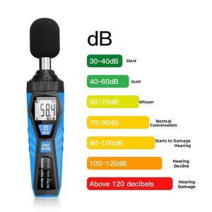 SL720 디지털 사운드 레벨 미터 30dB130dB  반응 속도의 소음 감지기 A/C 가중치 백라이트 LCD 가정 및 공