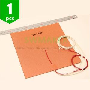 재포장용 거대한 실리콘 히터, 3D 프린터 가열 침대 패드, NTC 3950 서미스터 포함, 30x30cm, 12V, 400W