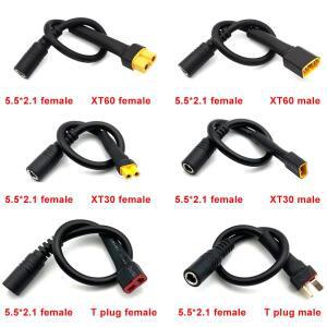 1PCS XT60 T 플러그 여성 DC 5.52.1mm 커넥터 배터리 충전 어댑터 케이블 변환 와이어
