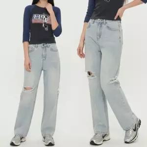 [룽스_6818]찢청바지 여성 데미지 포인트 슬림